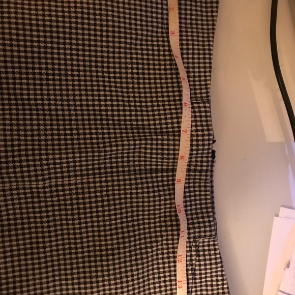 Theory new blue white check houndstooth skirt 4 - Picture 7 of 7